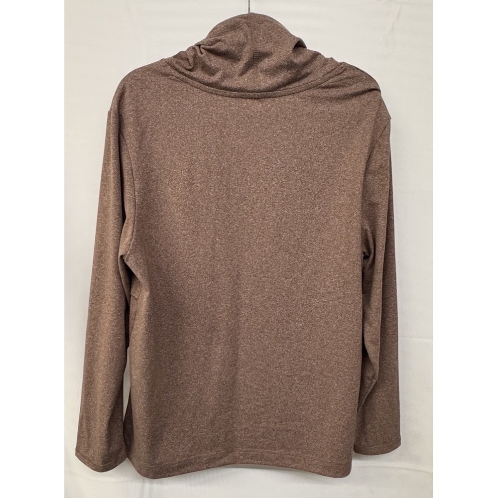 Women's Soft Knit‎ Hoodie Pullover Brown Heather Size L Super Comfy - Picture 2 of 8